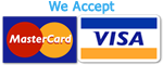 We accept the following cards We accept the following cards